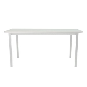 Стол офисный LuxAlto LA-T33-ST45 белый/белый ЛДСП 160*70*2.5, 2 скругл. угла