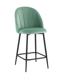 Стул полубарный Логан SN велюр фисташковый