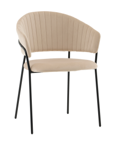 Стул Бруно NEW велюр кремовый