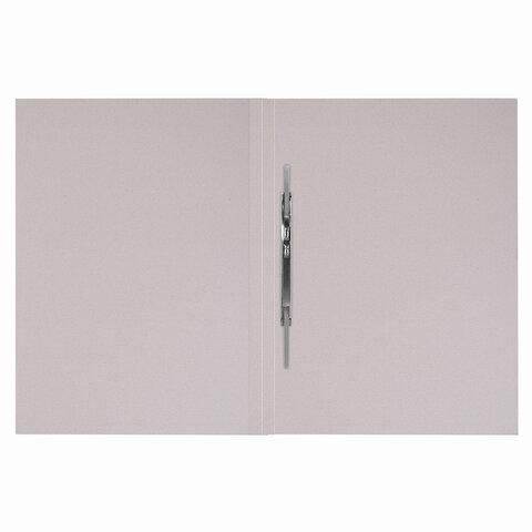 Скоросшиватель картонный мелованный BRAUBERG, гарантированная плотность 320 г/м2, белый, до 200 листов, 121512