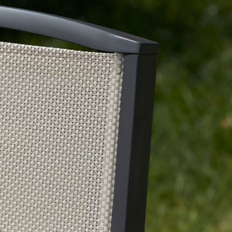 Кресло-шезлонг пластиковое Esmeralda Lux антрацит, тортора