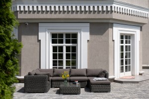 "Лунго" трансформирующаяся лаунж-зона из искусственного ротанга