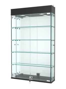 Витрина "АТРИУМ" настенная №2А-5, Черный