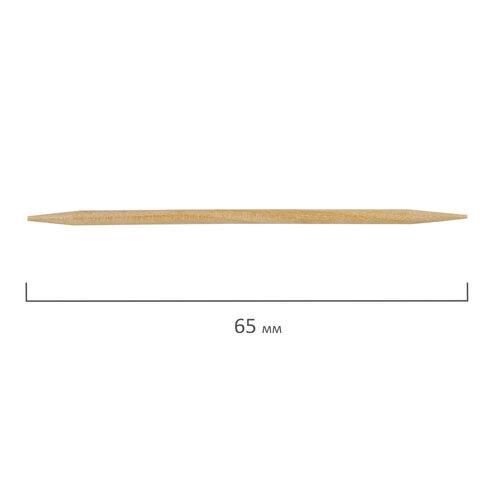 Зубочистки деревянные 190 штук в диспенсере с крышкой, БЕЛЫЙ АИСТ, берёза, 607566, 81