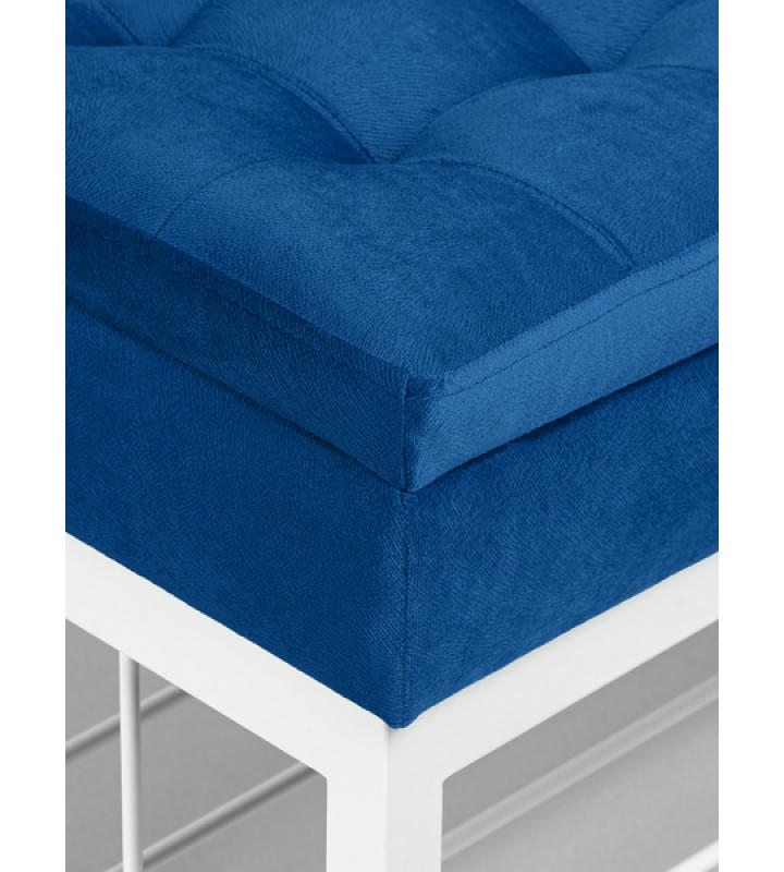 Банкетка Н-76 (белый/синий)