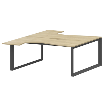 Бенч эргономичный на 2 рабочих места на металлокаркасе Аргентум-МП НТМП.О.Б2-060 Баттл Рок/Антрацит