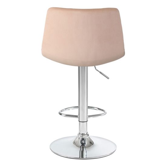 Барный стул Гардур, велюр бежевый