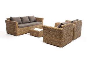 "Капучино" лаунж-зона из искусственного ротанга (гиацинт)