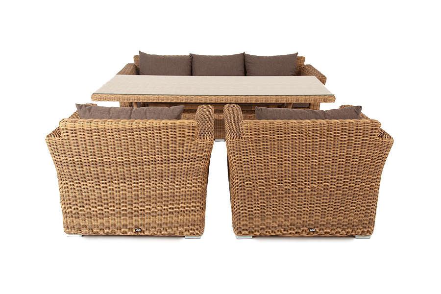 "Моккачино" обеденная группа из искусственного ротанга