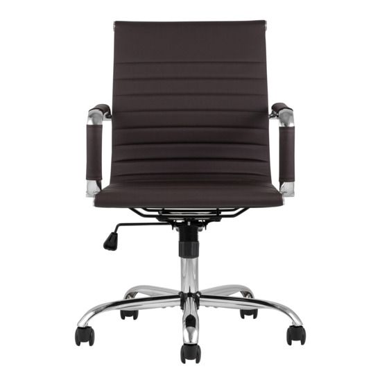 Кресло офисное TopChairs City S, коричневое