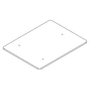 GLV.011.GL \ Полка стеклянная для вешал 01