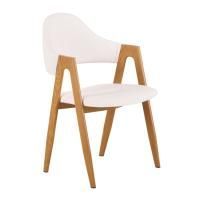 Стул Halmar, белый/ дуб медовый