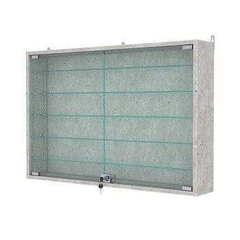 Витрина настенная с регулировочными полками №3-5А-РЕГ, Метрополитан Грей