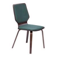 Стул Бертран малахит, каркас орех