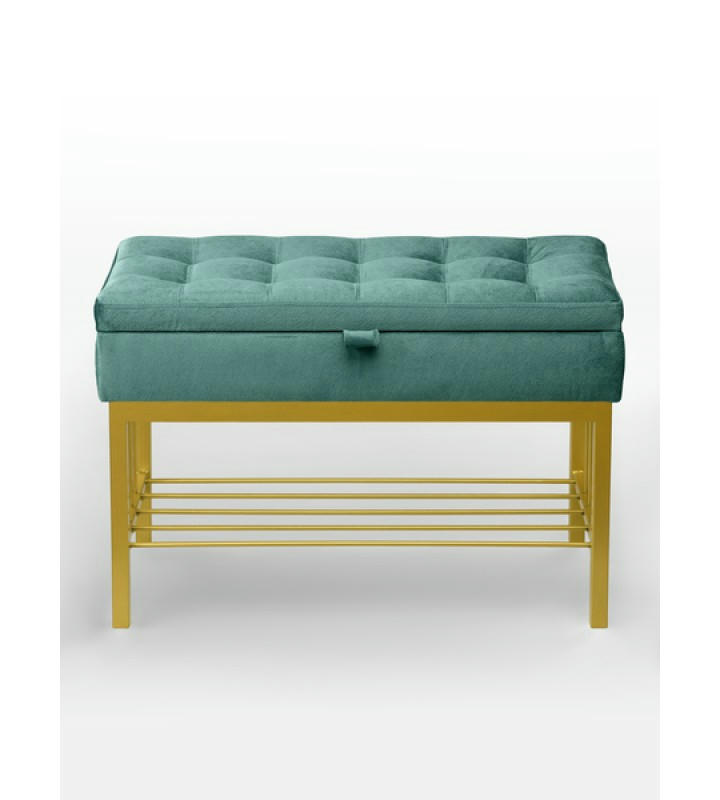 Банкетка Н-76 (золото/бирюзовый)