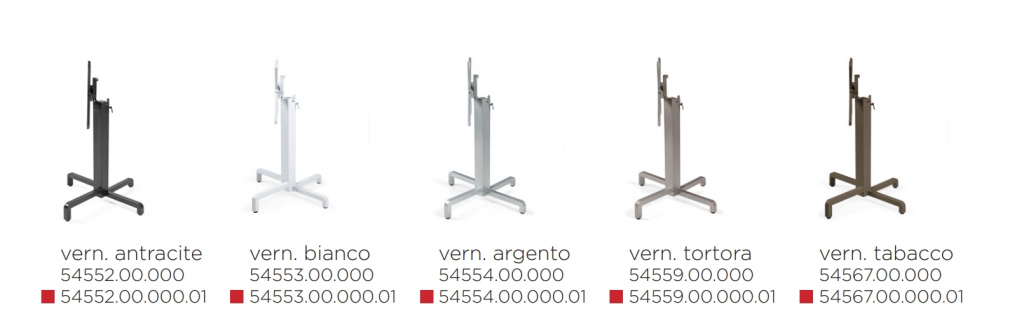 Подстолье металлическое складное Ibisco антрацит