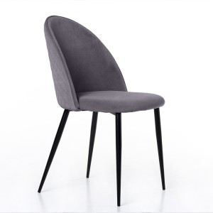 Стул Маркус, бархат серый 27