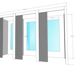 Примерочная кабина 3-секции для ПВЗ и магазина
