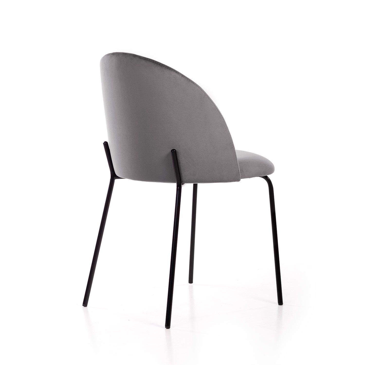 Стул Норд ромб, бархат светло-серый 26