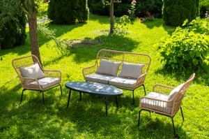 "Версаль" лаунж-зона из искусственного ротанга на 4 персоны