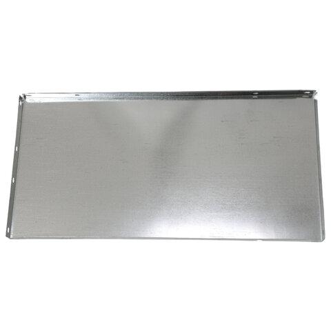 Стеллаж металлический BOOMHOUSE (БУМХАУС) 1200x600x300 мм, 4 полки, нагрузка на стеллаж до 120 кг, серебристый, 291417