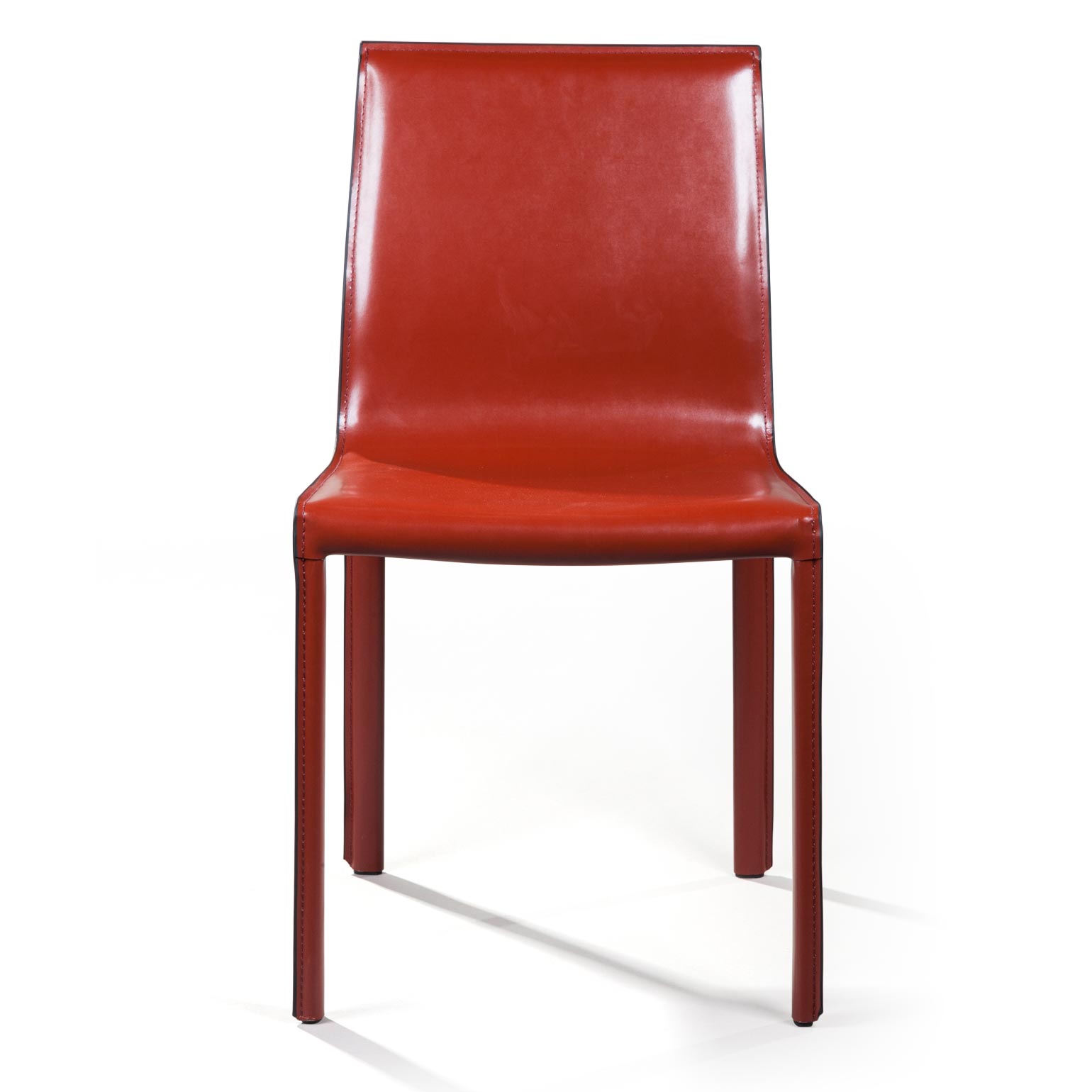 Стул Barrie, кожа ретро-красный