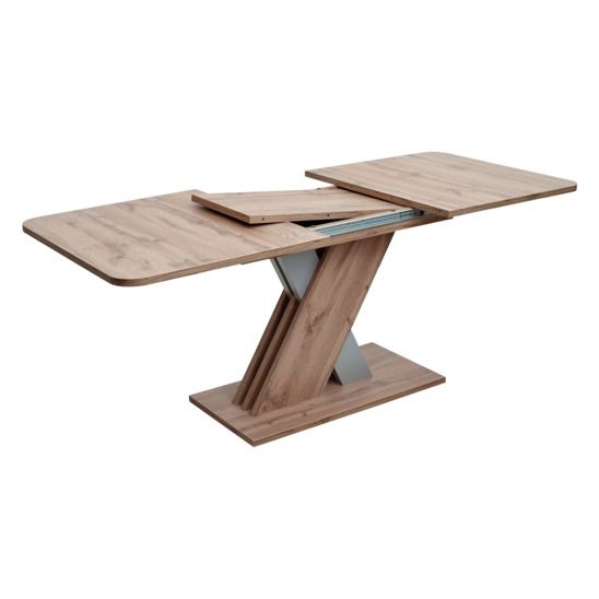 Стол Exel 140, Дуб Трюфель/ алюминий