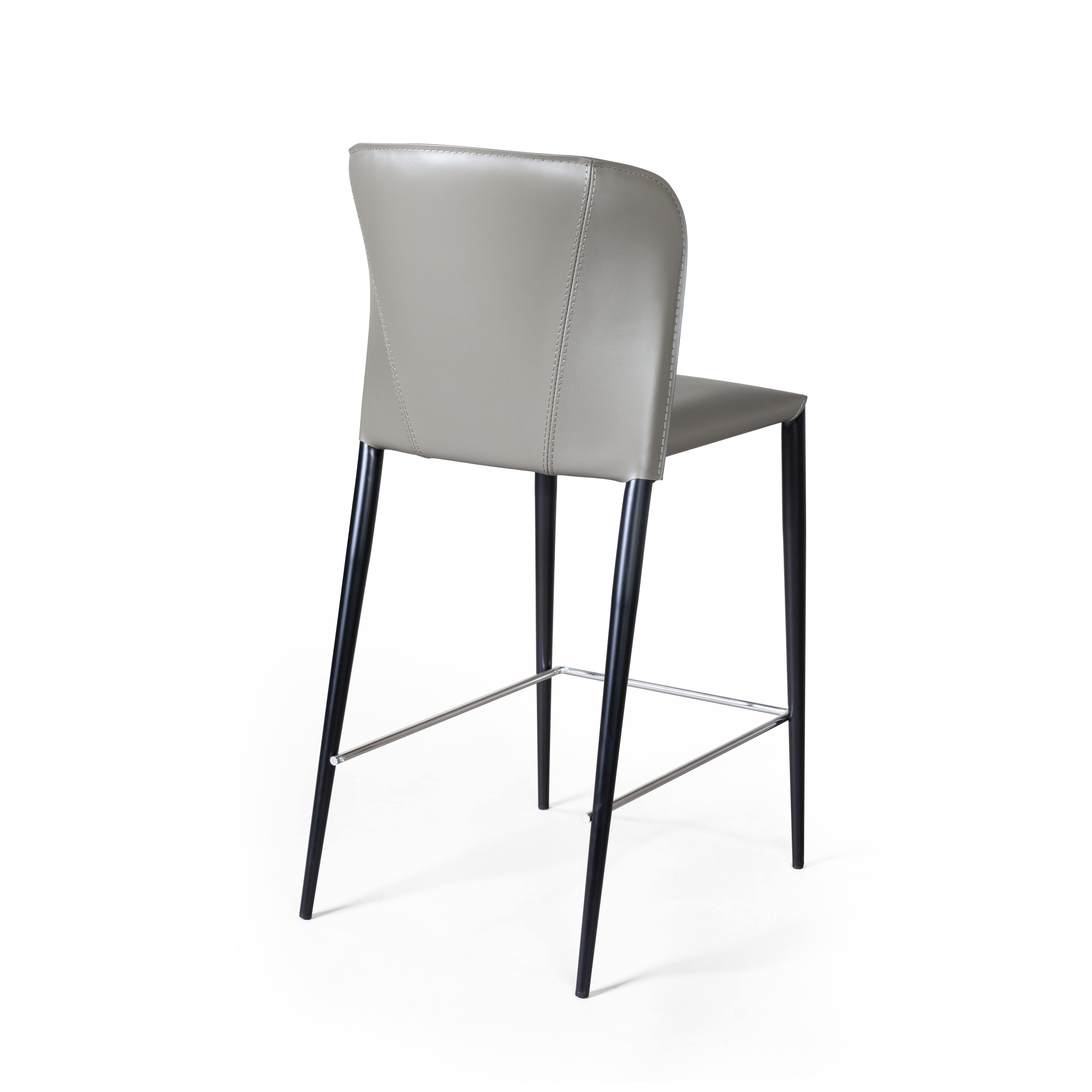 Стул полубарный Альберт, кожа тауп