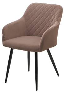 Стул BRANDY 505-5 Тауп, велюр "беспальчиковый" / черный каркас,