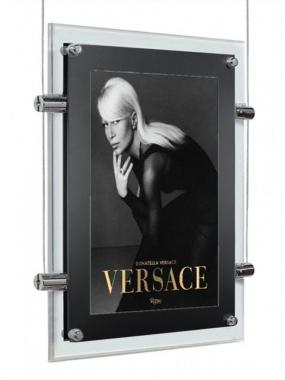 Световая панель Кристалл двусторонняя подвесная, матовый черный, А1