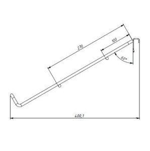 HPF-08-400 \ Держатель на штангу 30х15 универсальный 310х400мм