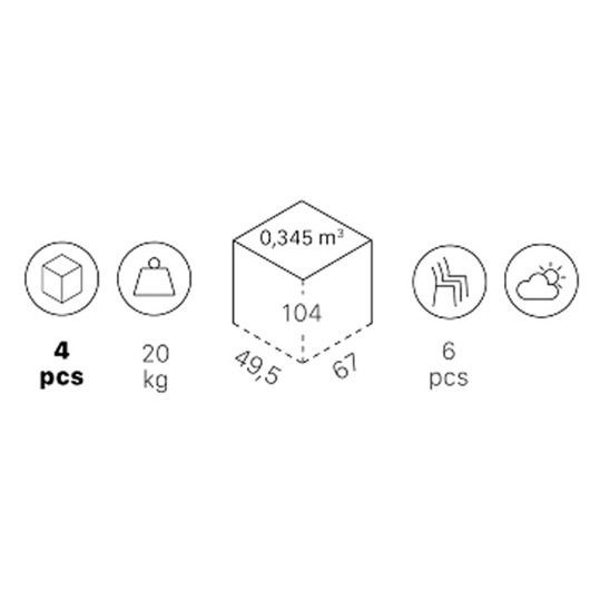 Стул барный пластиковый Divo, синий