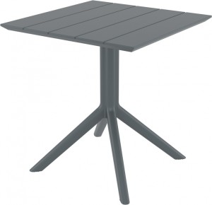 Стол пластиковый Paris Table 70 темно-серый