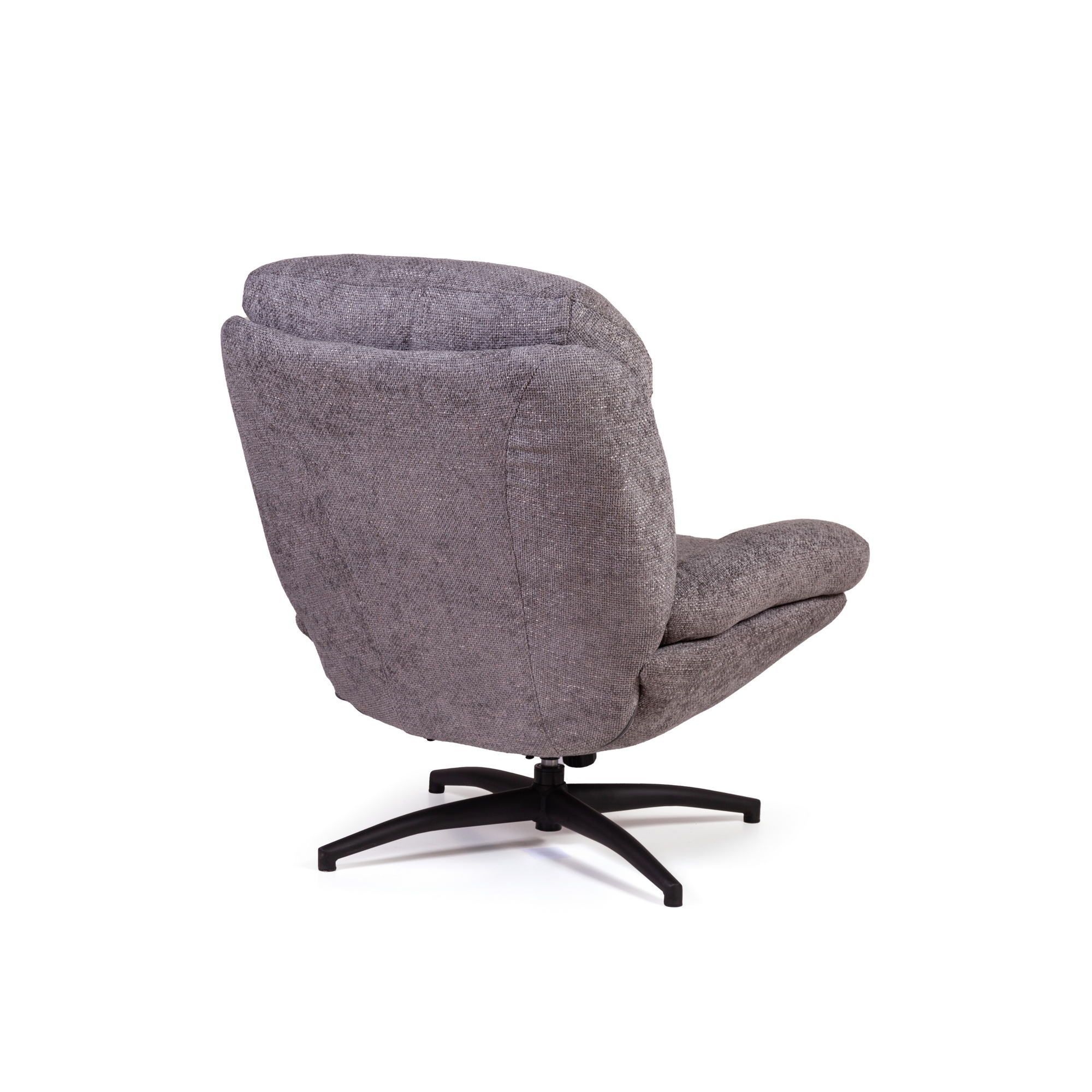 Кресло качалка с оттоманкой Магнус, серый