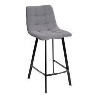 Стул полубарный Chilli-QB Square серый/ черный каркас