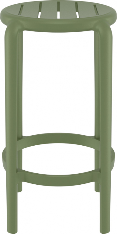 Табурет пластиковый полубарный Tom Bar 65 оливковый