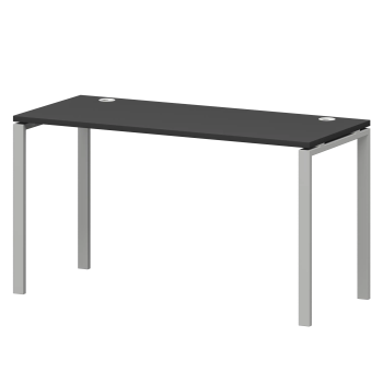 Стол на металлокаркасе Смарт СМС25-П-10К.60.Пр25 Графит/Белый