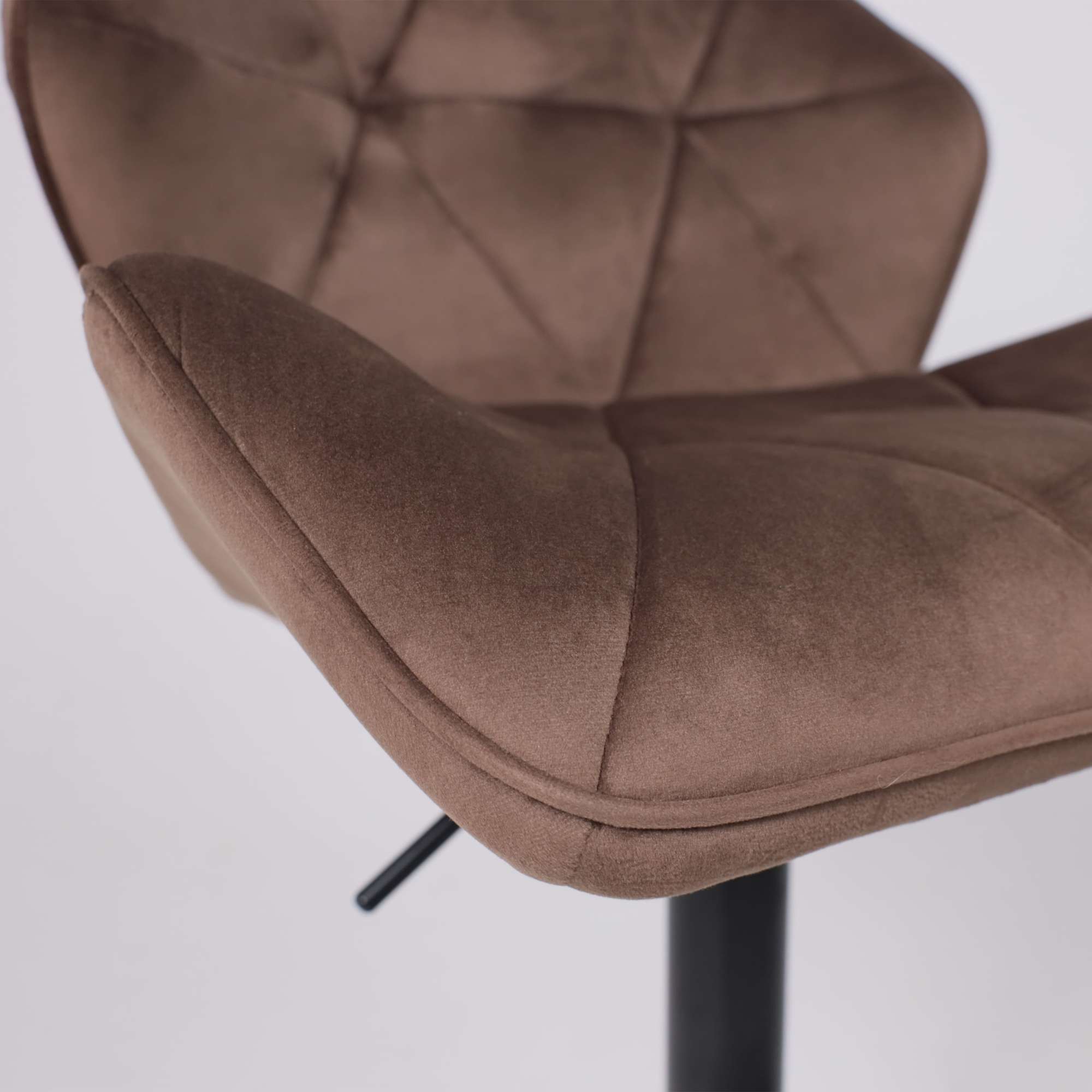 Стул барный Berlin, шоколадный, велюр