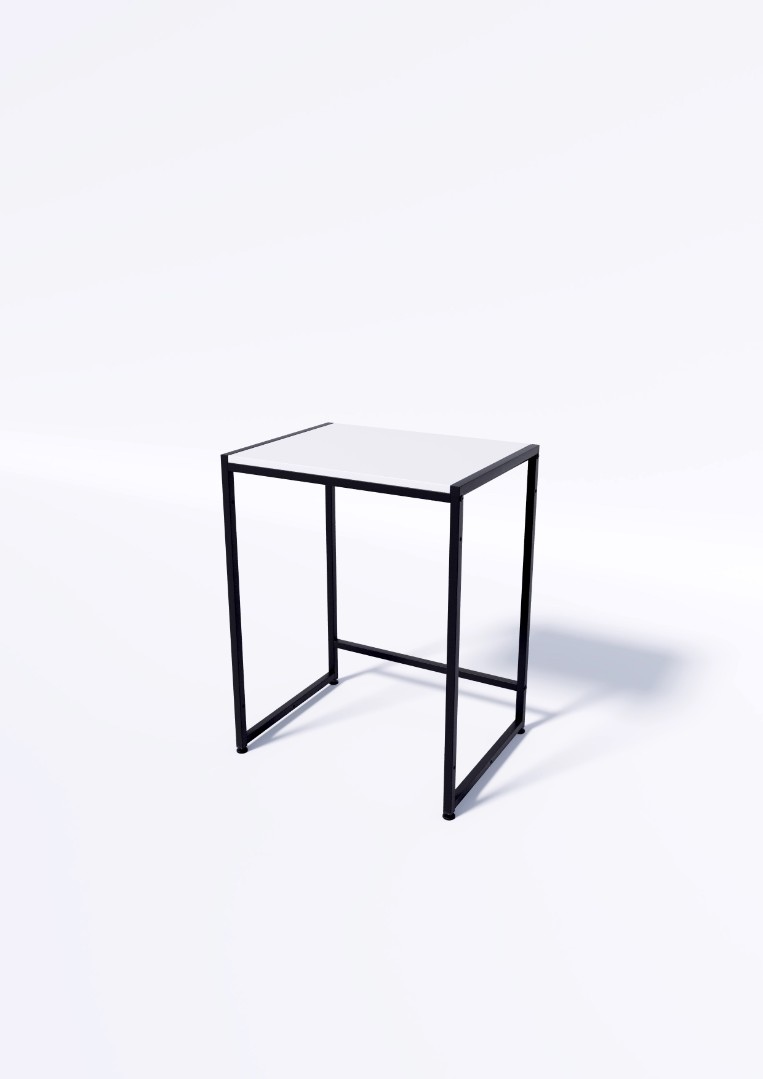 Стол TEVOLO демонстрационный черный-дуб сонома В75Ш60Г45