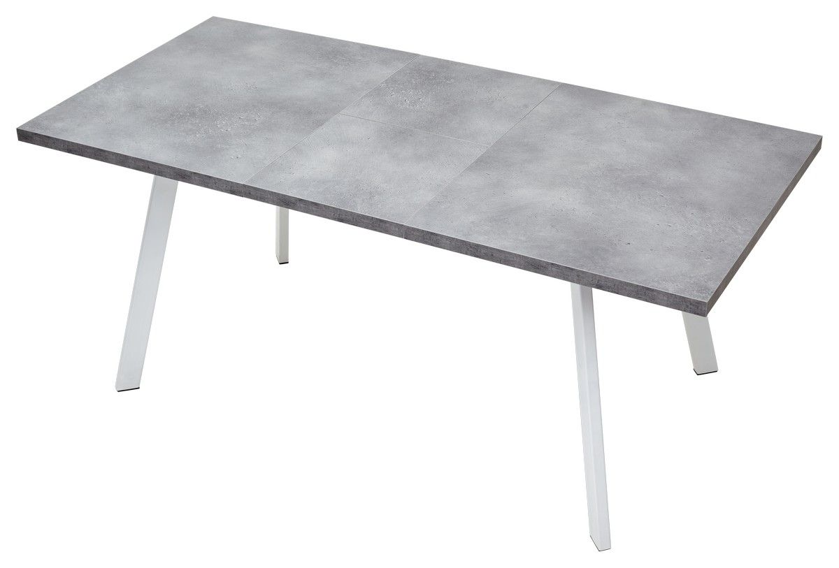 Стол BRICK M 140 Бетон Портленд/ Белый