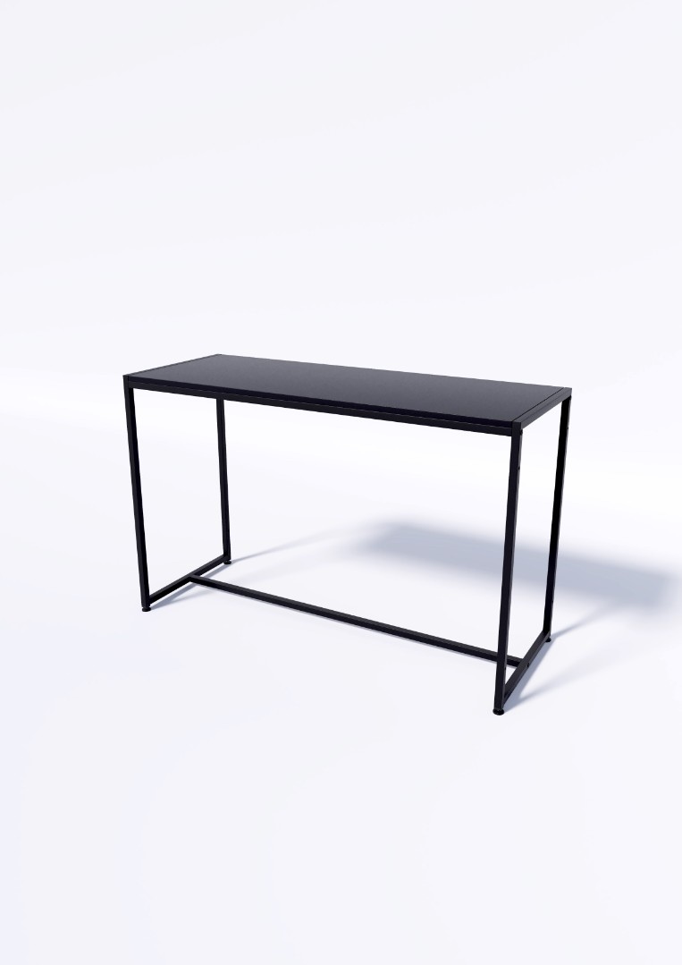 Стол TEVOLO демонстрационный черный-дуб сонома В75Ш120Г45