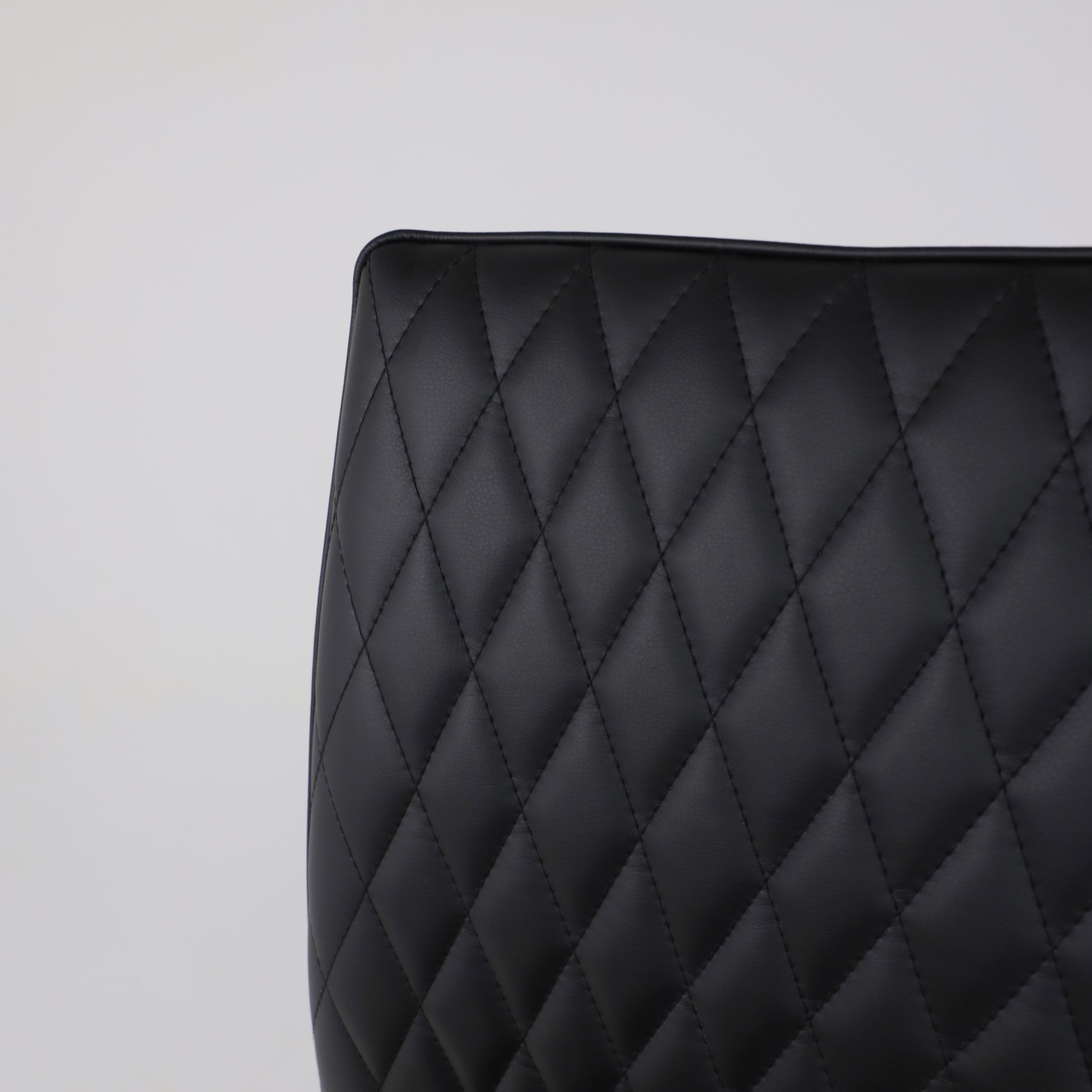 Стул RONALD, экокожа, черный APU-004/хром