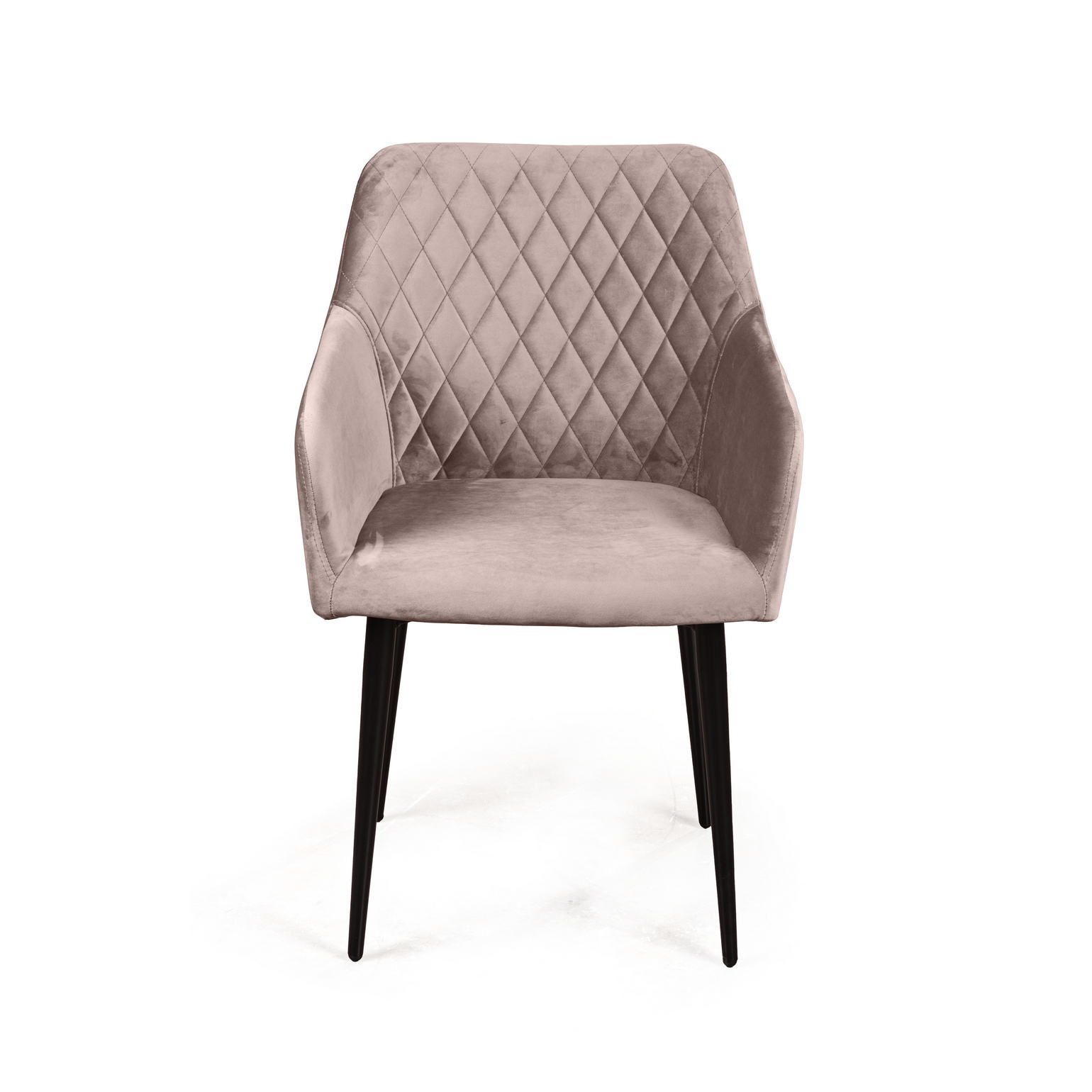 Стул с подлокотниками Роберт, бархат пепельно-бежевый 25