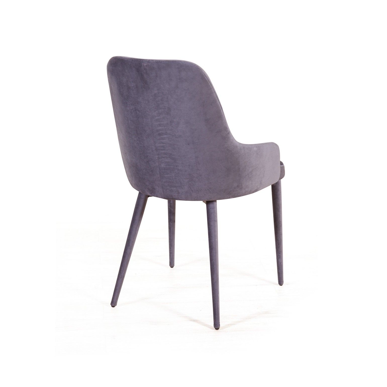 Стул Дуглас ромб, бархат серый 27