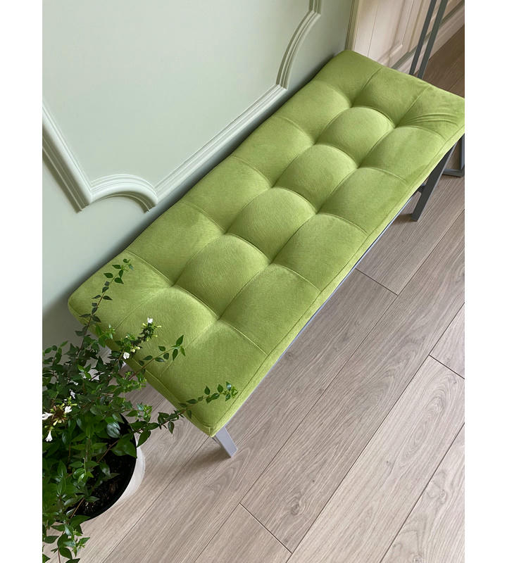 Банкетка Сканди-96-1 (салатовый/серый)