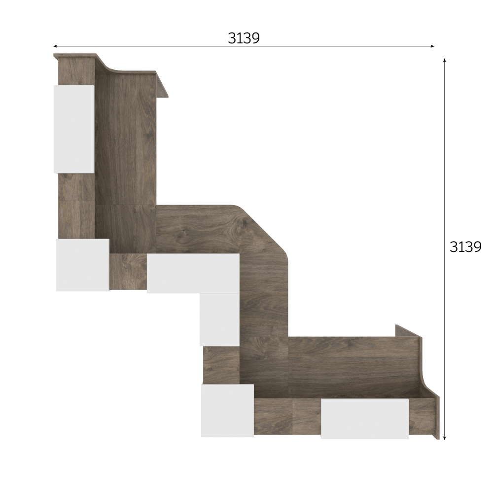 Стойка ресепшен комплект №35 O.R-K-35