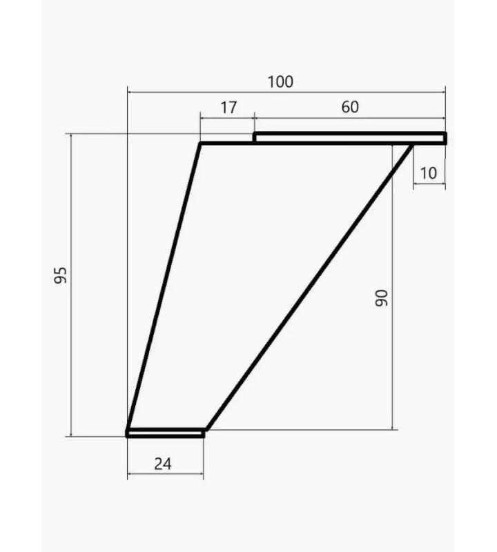 Ножки для мебели "Валенсия" черный