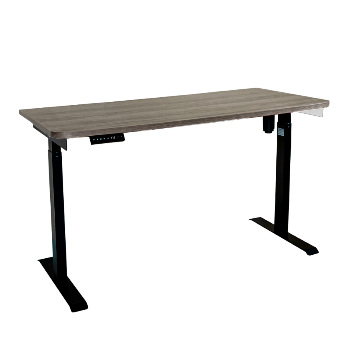 Стол с регулировкой высоты электрический LuxAlto LA-T33-E6 черный/дуб серо-бежевый ЛДСП 135*60*2.5
