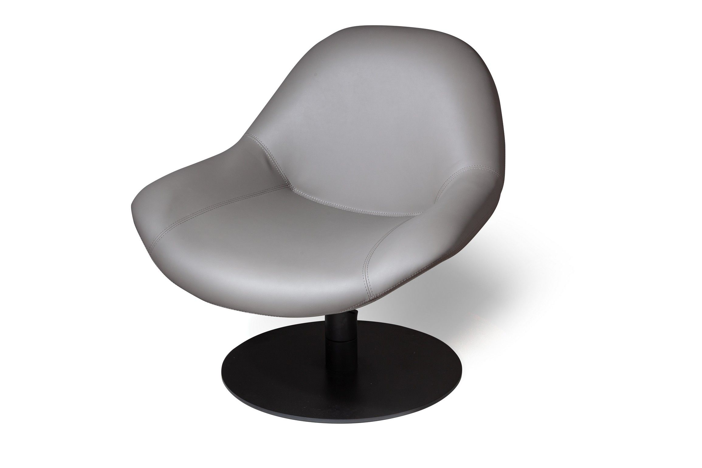 Лаунж кресло Зеро Гравити с механизмом кручения, серый