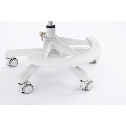 Кресло детское с подставкой для ног BRABIX KIDS "MG-220", сетка/ткань TW, серое, 533315